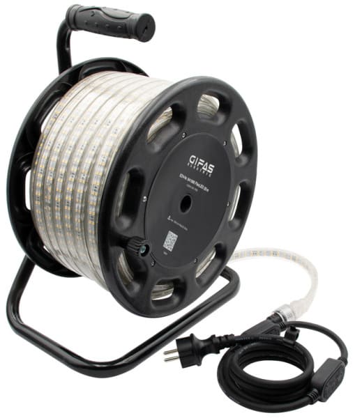 GIFAS - LED Lichtband FlexLED 2-seitig leuchtend 25m auf Leitungsroller 1.500lm/m