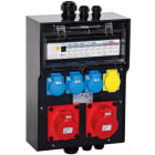 GIFAS - VG AP Steckdosenverteiler BR 7400 IP44 CEE32A CEE16A Schuko 2xRJ45 FI LS M40 M20
