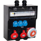GIFAS - VG AP Steckdosenverteiler BR7700 IP44 CEE63A CEE32A CEE16A Schuko FI LS M40