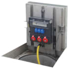 GIFAS - Unterflurverteiler PIAZZA 720,  CEE 32A + 16A, Schuko, LS, FI