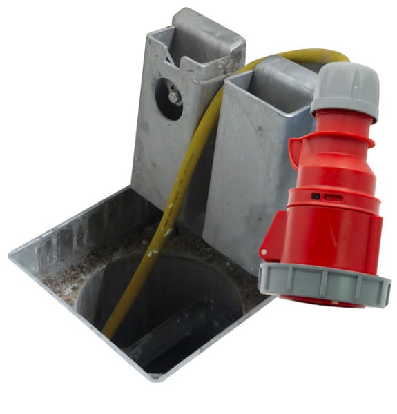GIFAS - Unterflurverteiler PICCOLINO 200,  1xCEE-Kupplung 32A IP67
