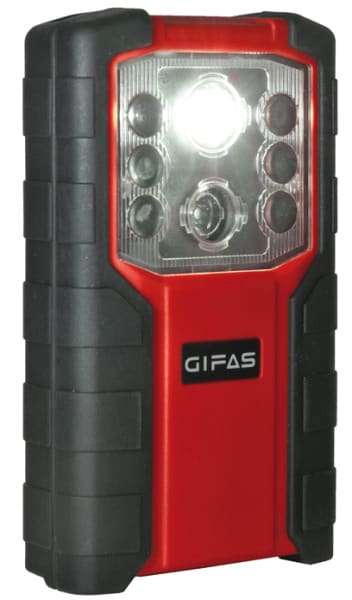 GIFAS - Batterie- / Akkuleuchte Torchled IP54 mit Notlichtfunktion
