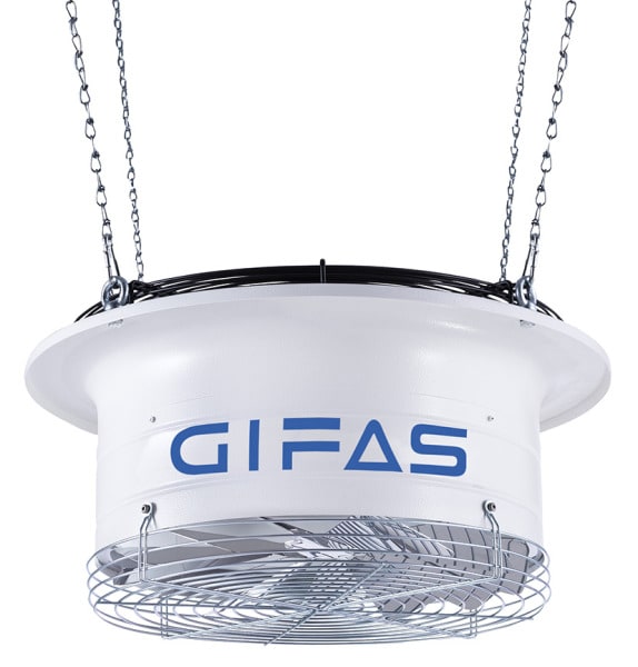 GIFAS - Deckenventilator elektronisch stufenlos steuerbar über 0-10V Signal
