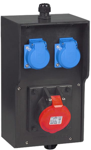 GIFAS - VG AP Steckdosenkombination BR 7250 IP44 CEE16A Schuko M20