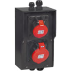 GIFAS - VG AP Steckdosenkombination BR 7250 IP44  CEE32A CEE16A M20 M25