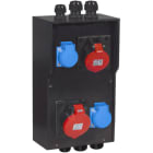 GIFAS - VG AP Steckdosenkombination BR 7350 IP44 CEE32A CEE16A Schuko M25 M20