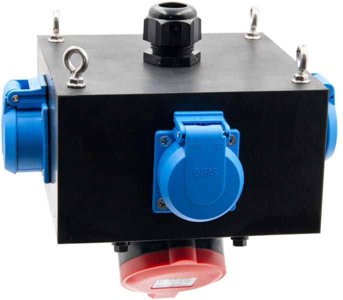 GIFAS - VG Steckdosenverteiler hänge BR 1616 IP44 1xCEE16A 3xSchuko M25