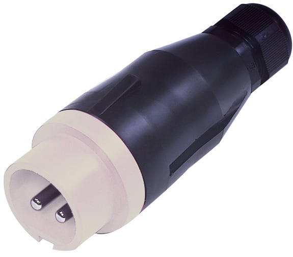 GIFAS - Vollgummi-CEE-Stecker 2x16A 42V IP44