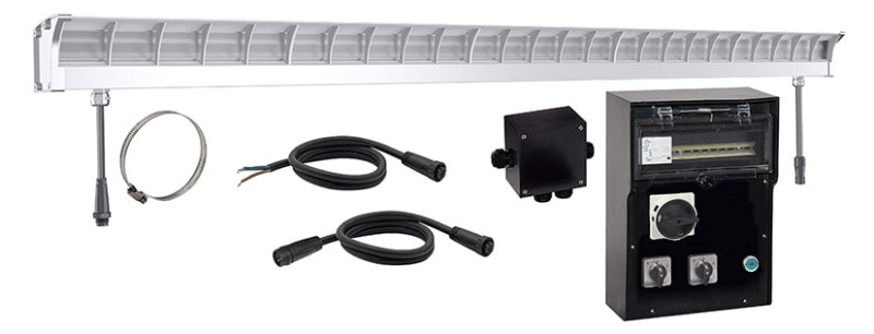 GIFAS - COURT.BEAM.LED.60W.3000K.SET.EINZELPLATZ.KLASSE.3