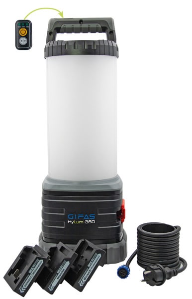 GIFAS - Hyprid LED Akkuleuchte HyLUM 360 60W 4000K