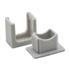 GIFAS - Druckschellen m. Langloch u. Gewinde M6 f. Kabeldurchm. 6-16mm, Polystyrol Grau