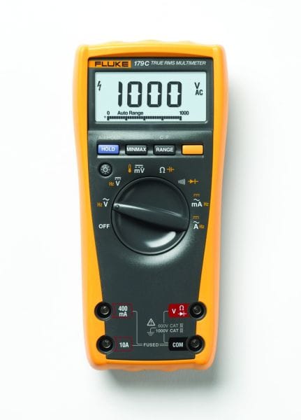 FLUKE - TRMS Digital-Multimeter m. Frequenz + 80BK Temperaturfühler