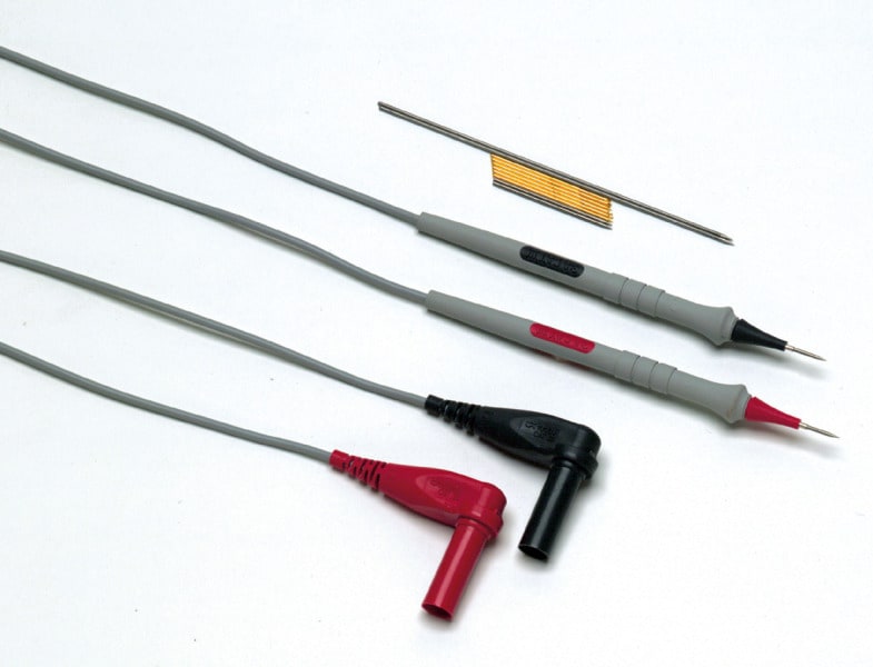 FLUKE - Elektronik-Messleitungen 1mm Gold- + Edelstahl Messspitzen
