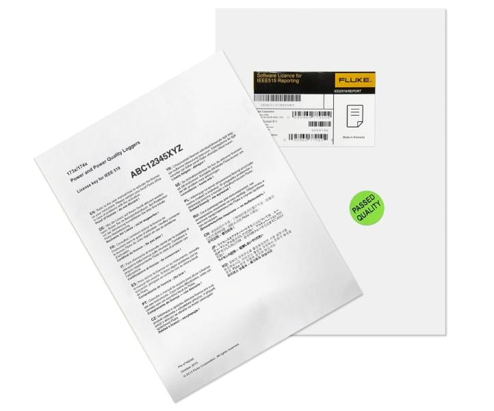 FLUKE - Softwarelizenz für Reporting gemäß IEEE 519