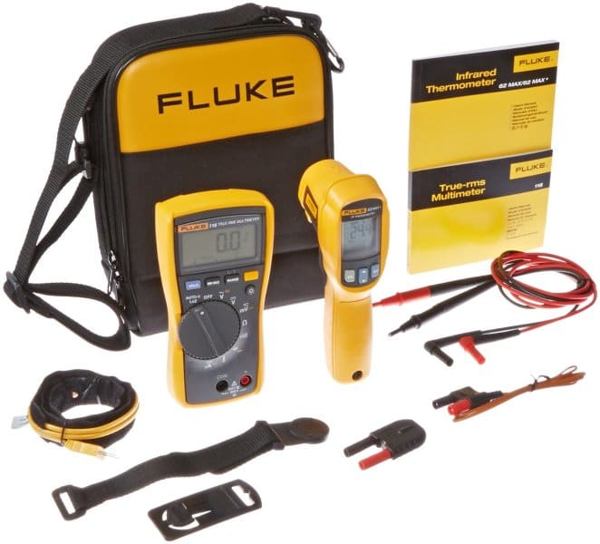 FLUKE - Fluke 116 / 62 MAX+ ,HVAC Multimeter und Thermometer Kit