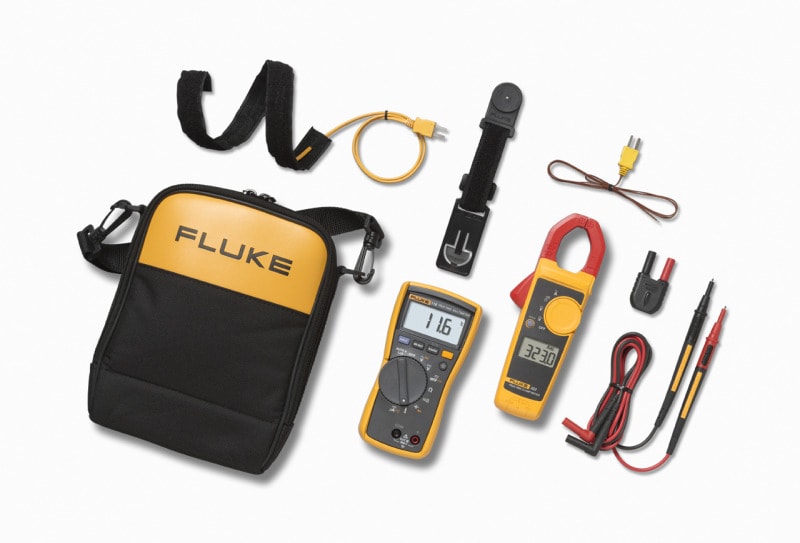 FLUKE - Fluke HVAC True RMS Multimeter and Clamp Meter Combo Kit