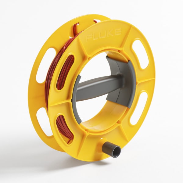 FLUKE - Masse-/Erdungskabelrolle 50 m, mit Kabel, Red