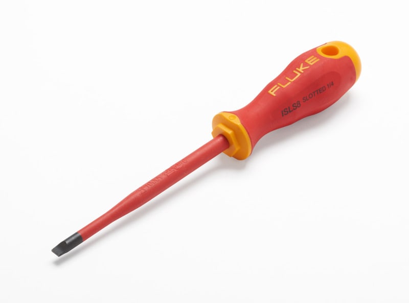 FLUKE - Schraubendreher mit 6-mm-Klinge. Für 1000 VAC und 1500 VDC zugelassen. 125mm