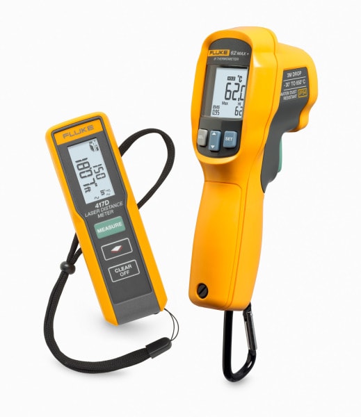 FLUKE - Kit, Fluke417D/62Max+, Laser-Entfernungsmesser 417D und IR-Thermometer 62Max+