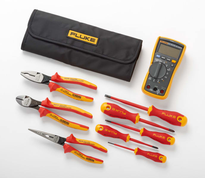 FLUKE - Elektriker-Multimeter Fluke 117 + Starter-Kit mit Handwerkzeugen