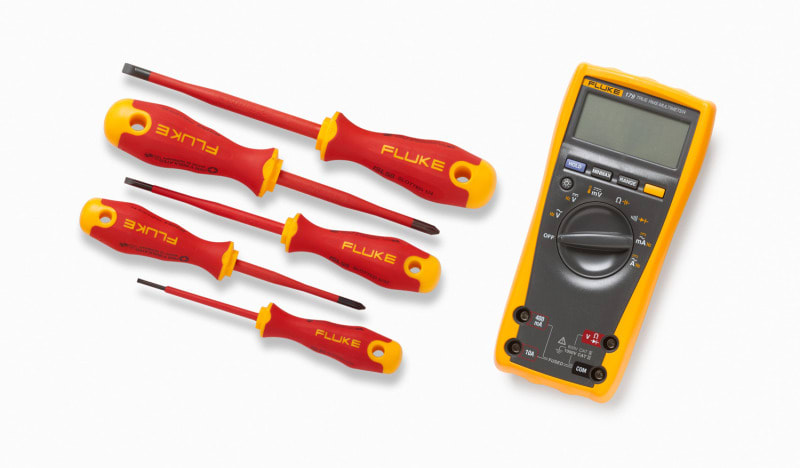 FLUKE - Echteffektiv-Multimeter Fluke 179 + ISLS3 + ISLS5 + IPHS2 + IPHS1 + ISLS8