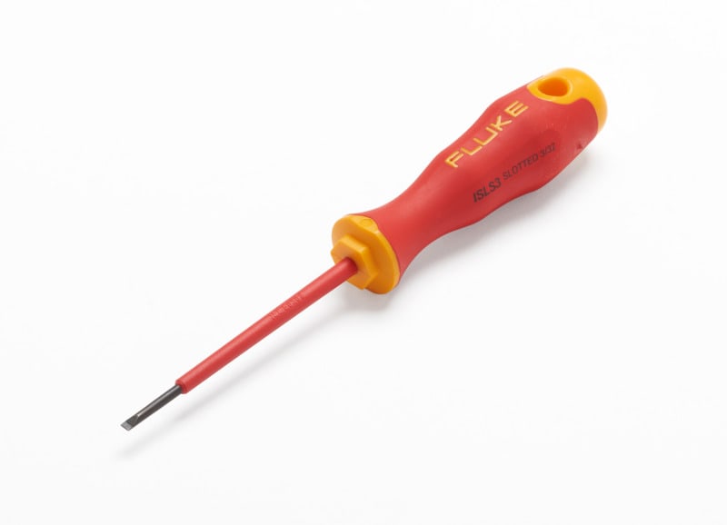 FLUKE - Isolierter Schlitzschraubendreher, 2,5 mm x 75 mm, 1.000 V