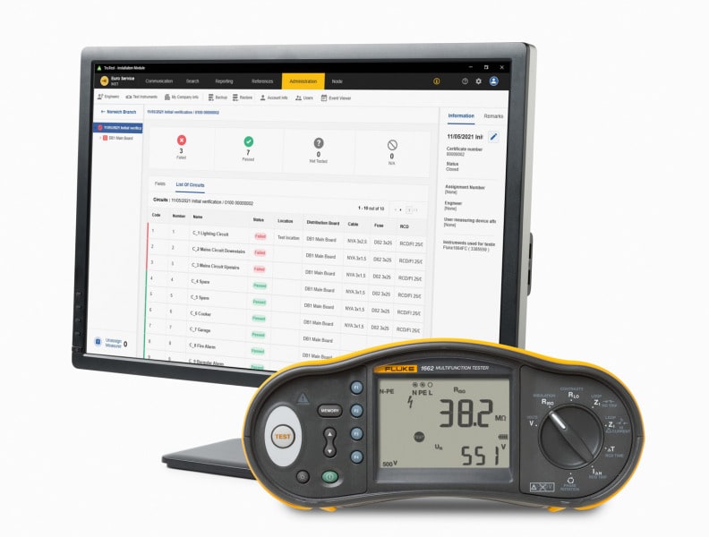 FLUKE - FLUKE 1662 DE KIT, INSTALLATIONSTESTER DE + TRUTEST ADV