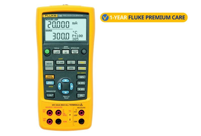 FLUKE - Präzisions-Multifunktions-Prozesskalibrator Fluke 726 im Paket mit 1 Jahr Premium Care