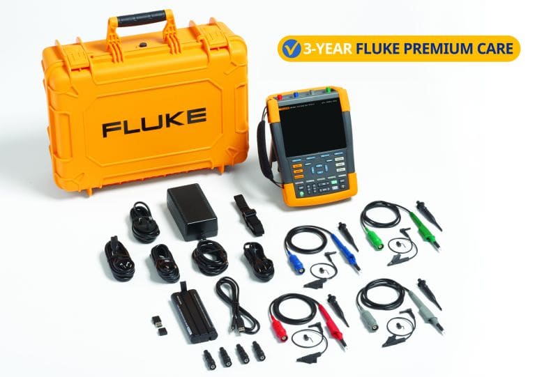 FLUKE - Portables Oszilloskop Fluke ScopeMeter® 190-504-III im Paket mit 3 Jahren Premium Care