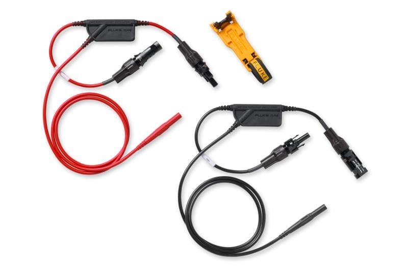 FLUKE - TLPV2,MC4 SOLAR POWER CLAMP SET, BLACK/RED
