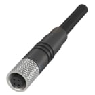 BALLUFF - M5 Buchse ger. 4pol 5m PUR