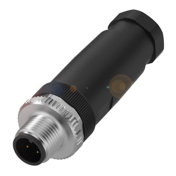 BALLUFF - St.M12.ger.4pol.selbstkonf.m Schr.Kl,max 0,75mm² Ltg.Ø 4-6mm
