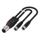 BALLUFF - Y-Verteiler M12 St.4pol. auf 2x M8 Bu. 3pol. 30cm Kabel
