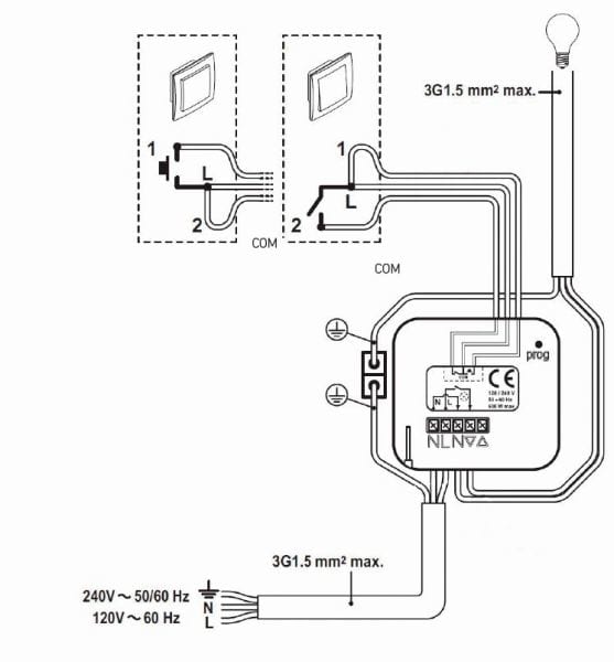 SOMFY - Lighting Inwall Receiver RTS