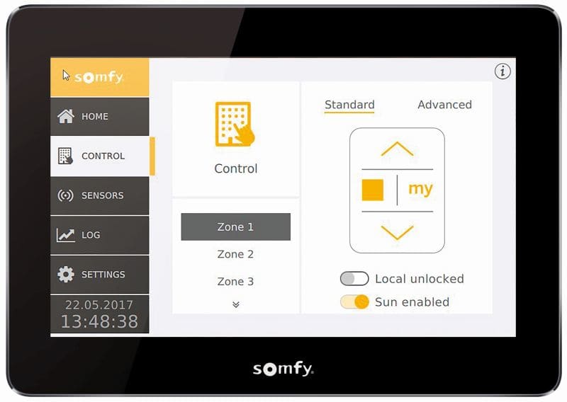 SOMFY - animeo IB+ TouchBuco 4 Zonen 220-240V AC