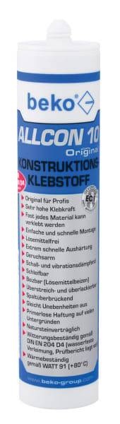 BEKO - ALLCON 10, Konstruktionsklebstoff, 310ml