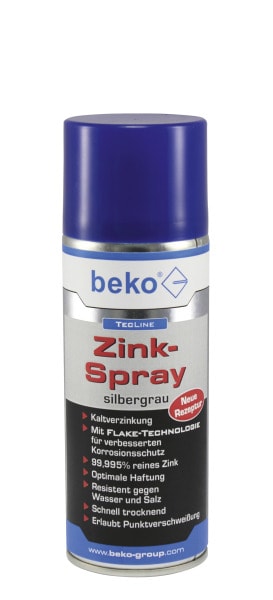 BEKO - TecLine Zink-Spray 400 ml silbergrau