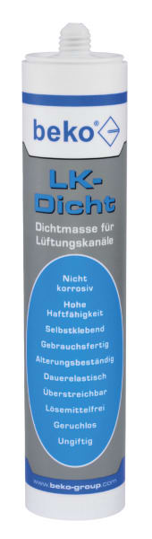 BEKO - LK-Dicht 310 ml grau Dichtmasse für Lüftungskanäle