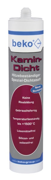 BEKO - Kamin-Dicht 310 ml schwarz (bis +1.500° C) Hitzebeständiger