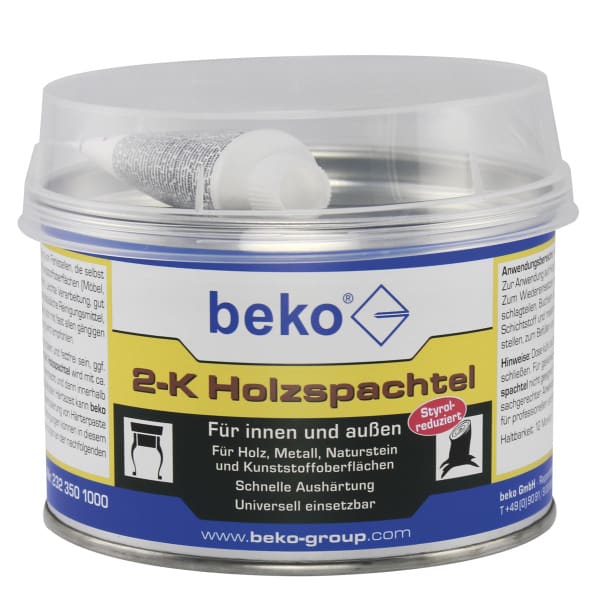 BEKO - 2-K Holzspachtel 1 kg ähnlich eiche, inkl. Härter (975 g + 2