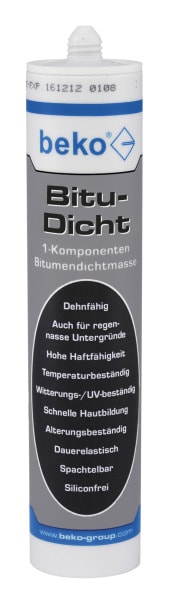 BEKO - Bitu-Dicht 310 ml schwarz 1-Komponenten Bitumendichtmasse