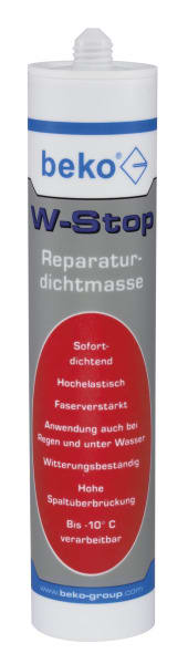 BEKO - W-Stop Reparaturdichtmasse 310 ml grau