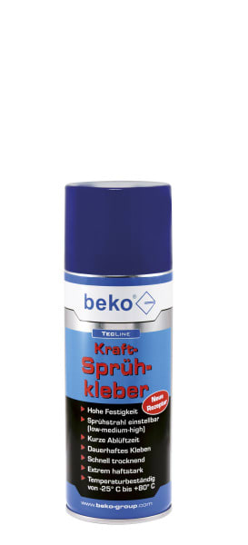 BEKO - TecLine Kraft-Sprühkleber 200 ml, Düse verstellbar