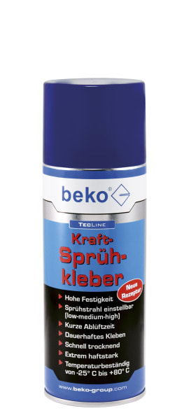 BEKO - TecLine Kraft-Sprühkleber 400 ml, Düse verstellbar