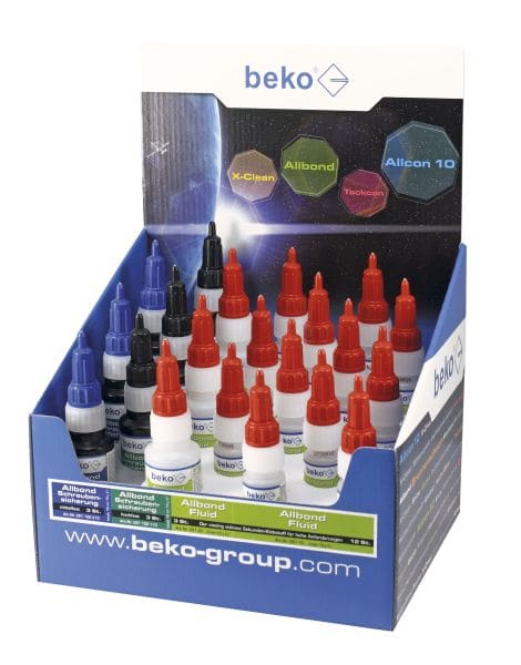 BEKO - Mix Display - Allbond Schraubensicherung und Fluid bestückt
