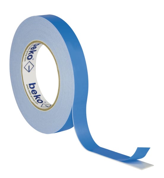 BEKO - Spiegelklebeband 19 mm x 10 m Doppelseitiges Klebeband