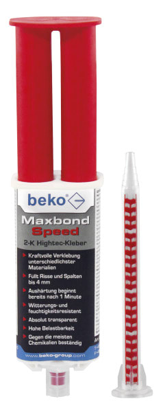 BEKO - Maxbond Speed 2-K Hightec-Kleber 28 g inkl. 3 Zwangsmischer,