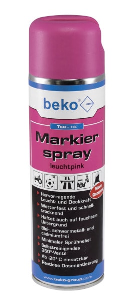 BEKO - TecLine Markierspray 500 ml leuchtpink