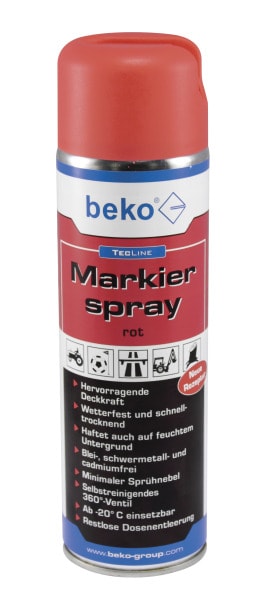 BEKO - TecLine Markierspray 500 ml rot