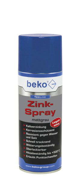 BEKO - TecLine Zink-Spray 400 ml MATTGRAU